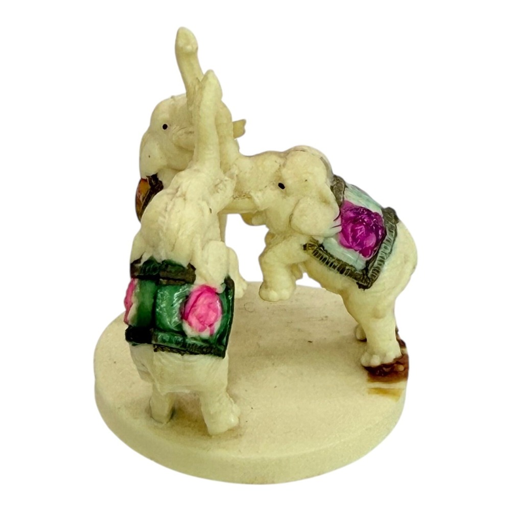 Unbranded Circus Elephant Figurine Small Animal Statue Sculpture Damaged